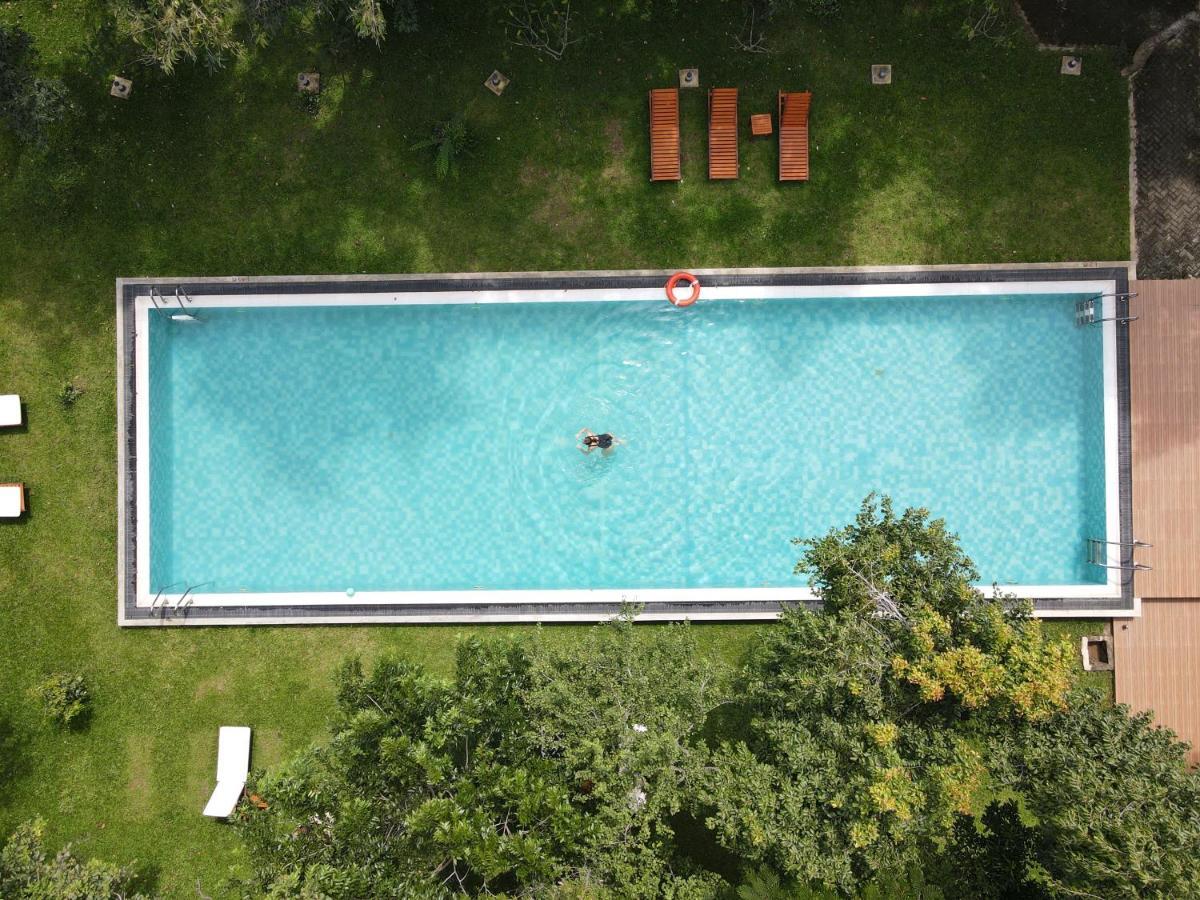 Nivadoo Resort Sigiriya Exterior foto Aerial view of a swimming pool